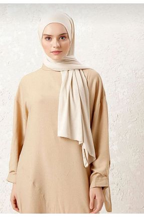 شال بژ زنانه ویسکون VirtuStore - کد 837659760