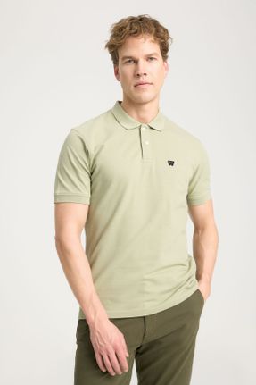 تی شرت سبز مردانه رگولار پنبه (نخی) یقه پولو کد 820110639