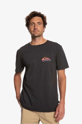 تی شرت مشکی مردانه رگولار یقه گرد تکی کد 672964442