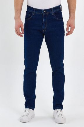 شلوار جین آبی مردانه پاچه ساده کد 670171402