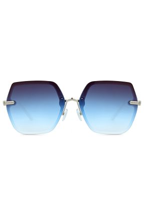 عینک آفتابی آبی زنانه UV400 Zzla - کد 833369625