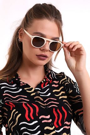 عینک آفتابی بژ زنانه UV400 Della Pianto - کد 342090401