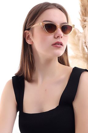 عینک آفتابی بژ زنانه UV400 Della Pianto - کد 101286660