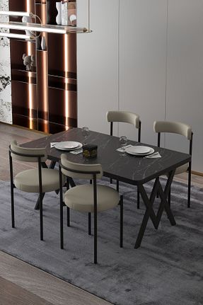 میز ناهار خوری طوسی ثابت Cosargroup - کد 790208005