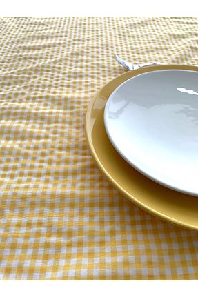 رومیزی زرد پنبه ای ovua - کد 837892559