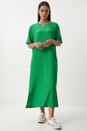 لباس سبز زنانه بافت راحت کد 831589367