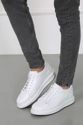 کفش کژوال سفید مردانه پاشنه متوسط ( 5 - 9 cm ) پاشنه ساده کد 782623412