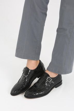 کفش کلاسیک مشکی مردانه پاشنه کوتاه ( 4 - 1 cm ) پاشنه ساده کد 831339812