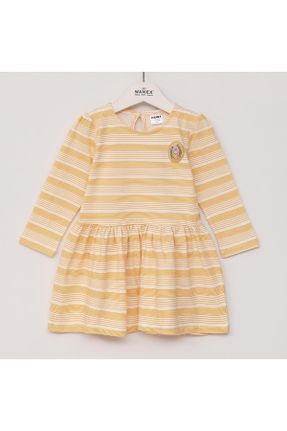 لباس زرد بچه گانه بافت رگولار آستین-بلند کد 801783365