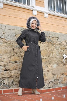 کاپشن حجاب مشکی زنانه پلی استر Vibeys Collection - کد 348439361