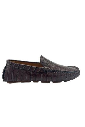 کفش لوفر قهوه ای مردانه چرم خالص Kemal Tanca - کد 837613738