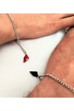 دستبند جواهر سفید زنانه چرم RELATOS - کد 658646543