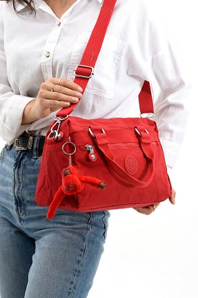 کیف دوشی قرمز زنانه پارچه ای YOGII - کد 837674039