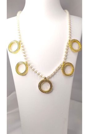 گردنبند جواهر طلائی زنانه روکش طلا کد 825827380