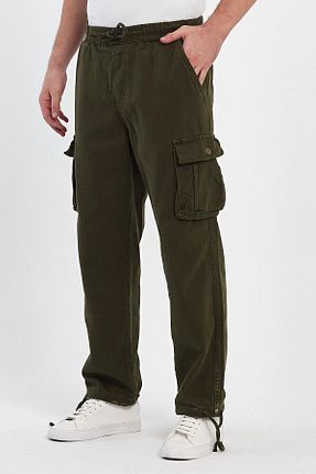 شلوار خاکی مردانه پنبه ای DAMGA JEANS - کد 818857547