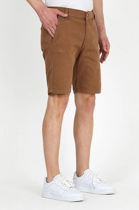 شلوارک و برمودا قهوه ای مردانه اسلیم فیت DAMGA JEANS - کد 299594608