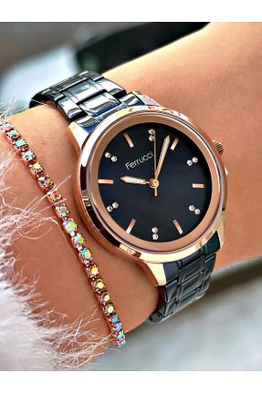 ساعت مچی مشکی زنانه 36 میلی متر Ferrucci - کد 837759188