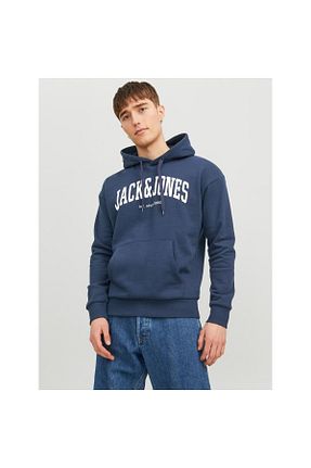 سوئیشرت سرمه ای مردانه ساده Jack & Jones - کد 755491378