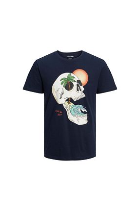 تیشرت سرمه ای مردانه رگولار Jack & Jones - کد 684745121