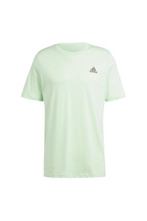 تی شرت اسپرت سبز مردانه رگولار پنبه (نخی) تکی کد 772267602