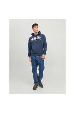 سوئیشرت سرمه ای مردانه ساده Jack & Jones - کد 755491378