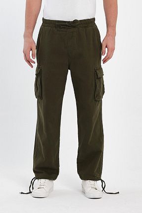 شلوار خاکی مردانه پنبه ای DAMGA JEANS - کد 818857547