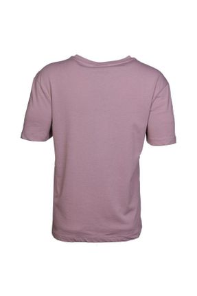 تی شرت بنفش زنانه رگولار یقه گرد تکی پوشاک ورزشی کد 34177277