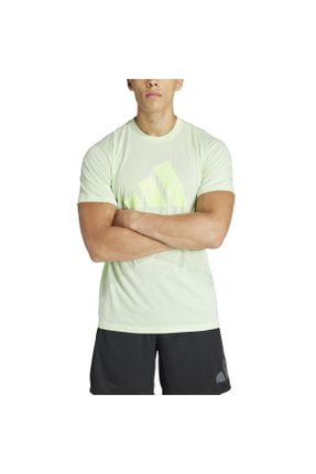تی شرت سبز مردانه رگولار یقه گرد تکی کد 772267798