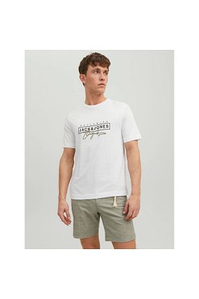 تیشرت سفید مردانه رگولار Jack & Jones - کد 731657689