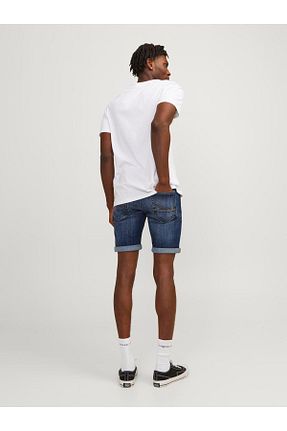 شلوارک و برمودا سرمه ای مردانه اسلیم Jack & Jones - کد 820143220