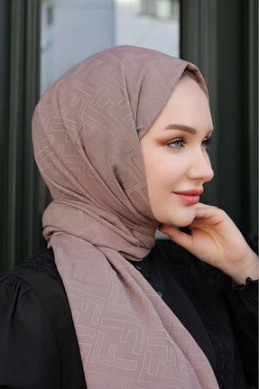 روسری قهوه ای 70 * 180 MERVEPLUME - کد 837766940