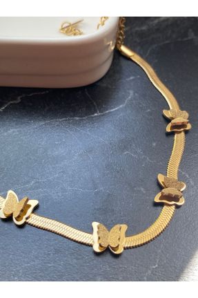 خلخال جواهری طلائی زنانه فولاد ( استیل ) کد 821833699