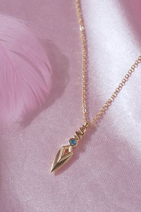 گردنبند جواهر طلائی زنانه استیل ضد زنگ AŞIK ACCESSORIES - کد 819431013