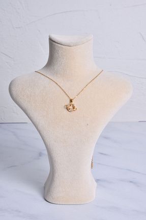گردنبند استیل ( فولاد ) طلائی زنانه استیل (فولاد) shiva accessorie - کد 822569146
