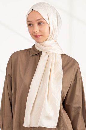 شال بژ زنانه ابریشم hijabchi - کد 804967570