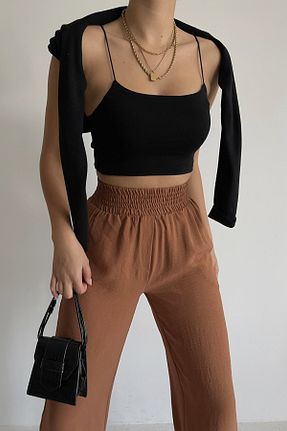 بلوز مشکی زنانه ساده Bengi Clothing - کد 837893544
