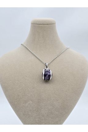 گردنبند جواهر بنفش زنانه سنگ طبیعی NBS Beautiful Naturel Stones - کد 837892068