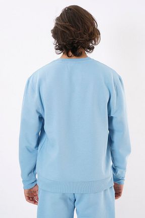 سوئیشرت آبی مردانه نقش دار / کار شده Eoselio - کد 65314262