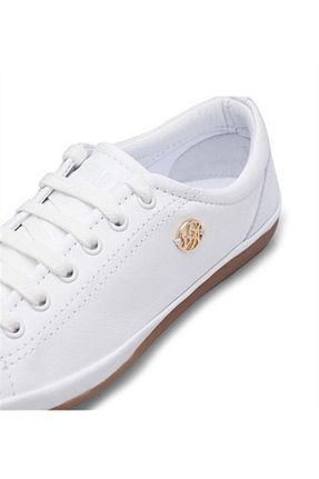 کفش کلاسیک سفید زنانه چرم خالص U.S. Polo Assn. - کد 98290092