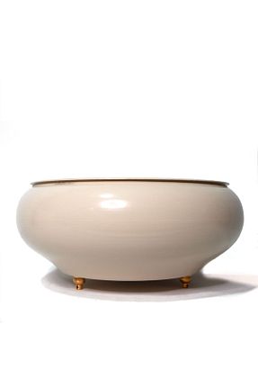 گلدان بژ فلزی Lilac Home - کد 122744260