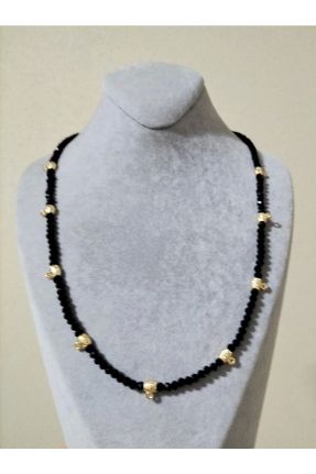 گردنبند جواهر مشکی زنانه پوشش لاکی کد 701673758