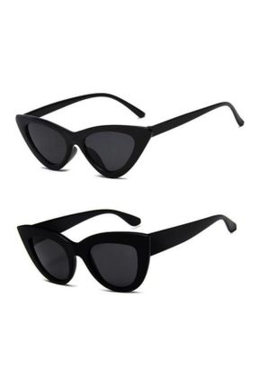 عینک آفتابی مشکی زنانه 55 UV400 آستات سایه روشن گربه ای کد 103302383