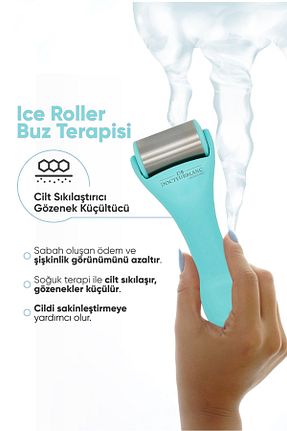 ابزار ماساژ صورت فیروزه ای Ice Roller docteur blanc - کد 137767552