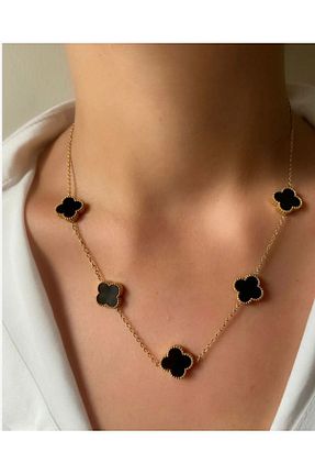 گردنبند استیل ( فولاد ) مشکی زنانه استیل (فولاد) Accessories - کد 771537150