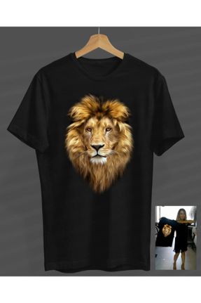 تی شرت مشکی زنانه رگولار یقه گرد طراحی کد 94830065