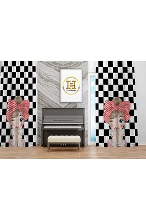 پرده زمینه مشکی جیر EVSEHOMES - کد 138889386