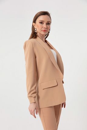 کت بلیزر بژ زنانه پلی استر Lafaba - کد 289205003