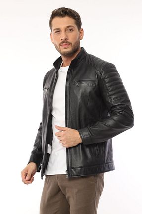 کت مشکی مردانه اسلیم فیت Fatih Deri - کد 837931304