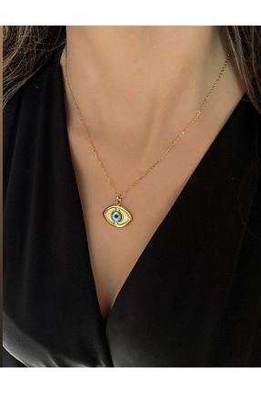 گردنبند استیل ( فولاد ) طلائی زنانه استیل (فولاد) İNN JEWELLERY - کد 469966115
