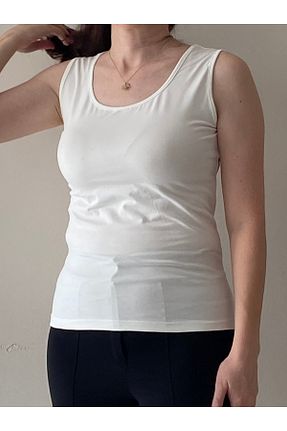 بلوز سفید زنانه ساده Fendimod - کد 837999524